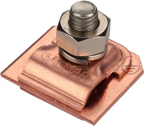 Clamp for connecting down conductors (copper)